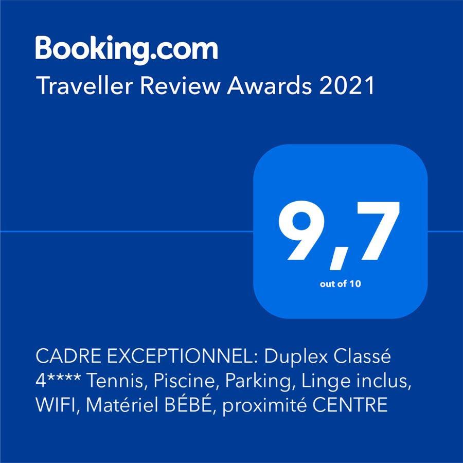 Cadre Exceptionnel: Duplex Classe 4**** Tennis, Piscine, Parking, Linge Inclus, Wifi, Materiel Bebe, Proximite Centre Deauville Exteriér fotografie